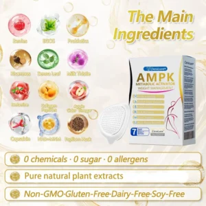 CleraLuxe® AMPK Metabolism Activating Patches – Enriched with plant extracts such as EGCG and berberine, these patches help block carbohydrate absorption and burn fat. See results in just 7 days!🎁🎁